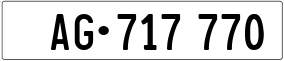 Trailer License Plate